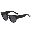 Europäische und amerikanische Mode runde Katzenaugen-Sonnenbrille Damen WindNet rote Straßen-Sonnenbrille Herrenmode-Sonnenbrille s21184